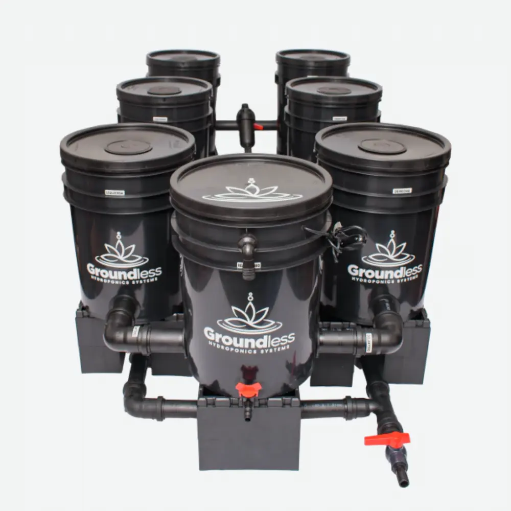 Sistema RDWC con descarga completa Groundless